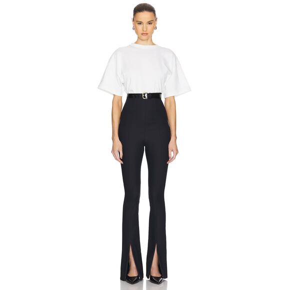 Helsa The Cigarette Corset Pants High Rise Minimalist Chic Statement Black Small - Picture 1 of 10